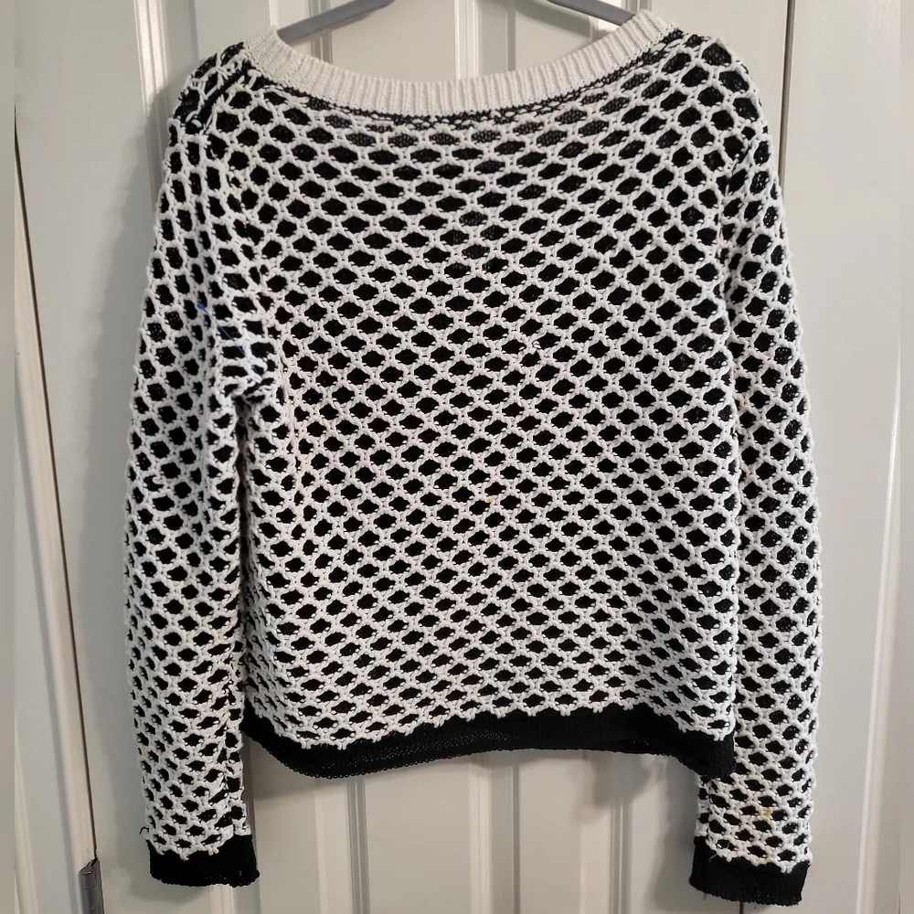 Rag & Bones Jean Tayn Croshet Mesh Tank Sweater - Picture 3 of 9